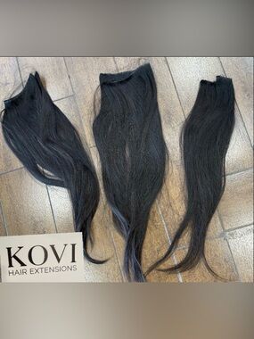 KOVI Gorgeous Dark Brown Hair Extensions. 
26 inch Volume Genius Weft in Havana